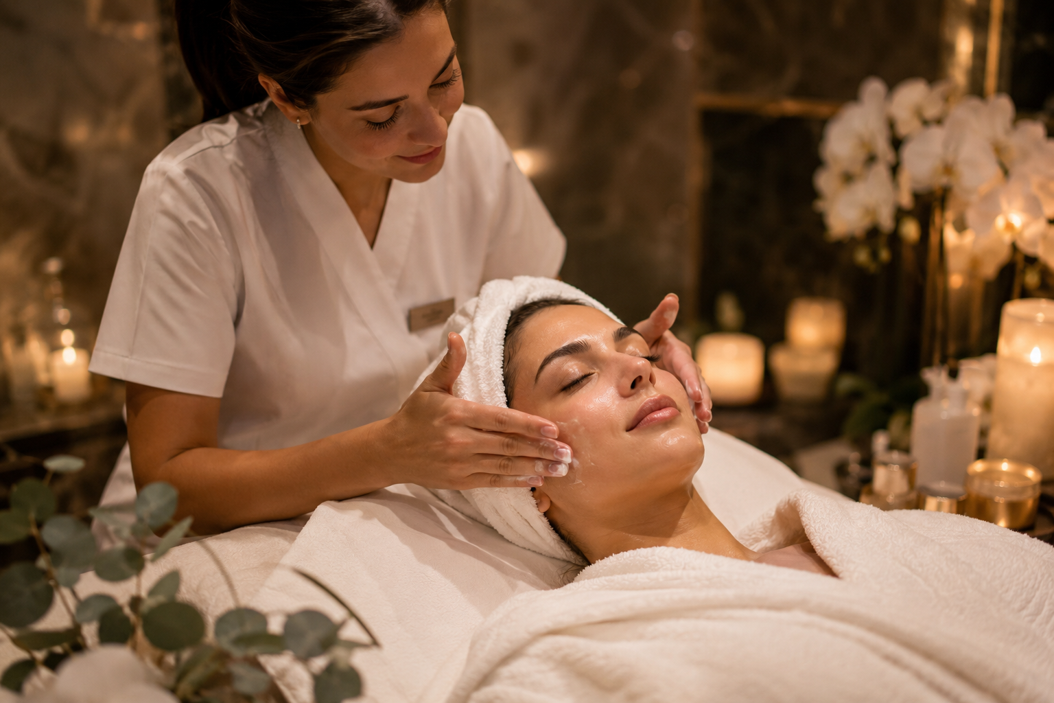 Professional luxury facial treatment at Your Choice Spa