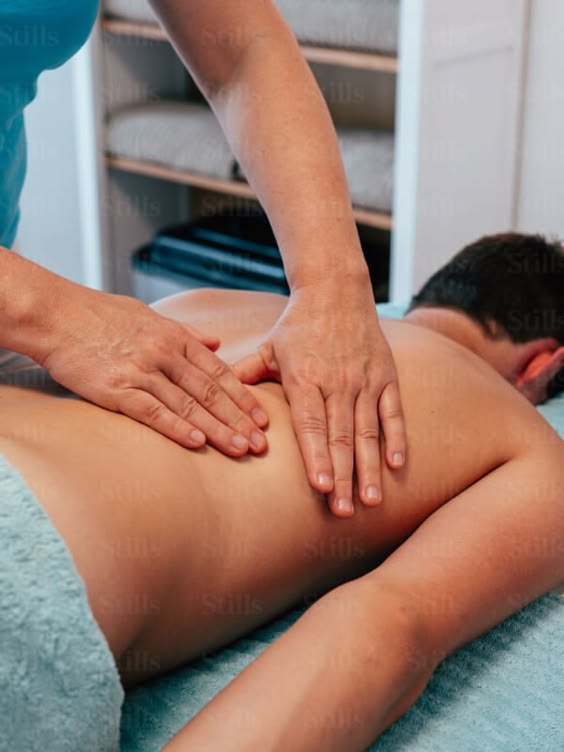 Executive stress relief back and shoulder massage